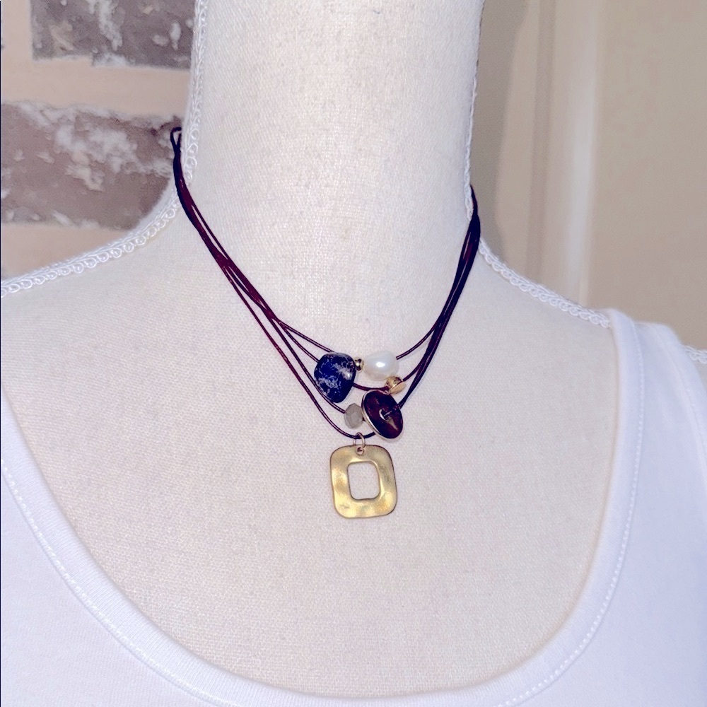 Artisan Made in Spain Marais Necklace Rosanna de la Riva Handmade Multi-Strand - Picture 2 of 8